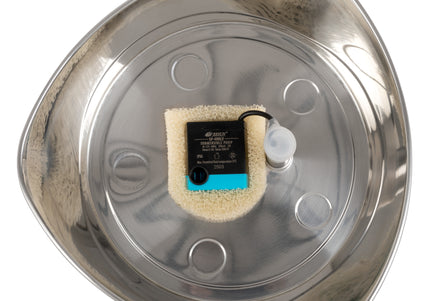 PetSafe Seaside Stainless Steel Fountain – 1.8L Durable Water Dispenser with Hygienic Design