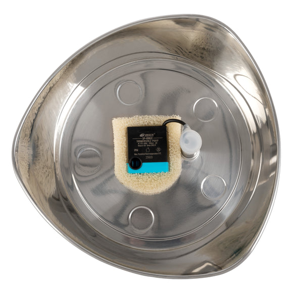 PetSafe Seaside Stainless Steel Fountain – 1.8L Durable Water Dispenser with Hygienic Design