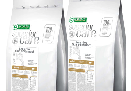 Nature’s Protection Superior Care Sensitive Skin & Stomach Adult Small Breeds Lamb – Hypoallergenic Dry Dog Food, 2x10kg