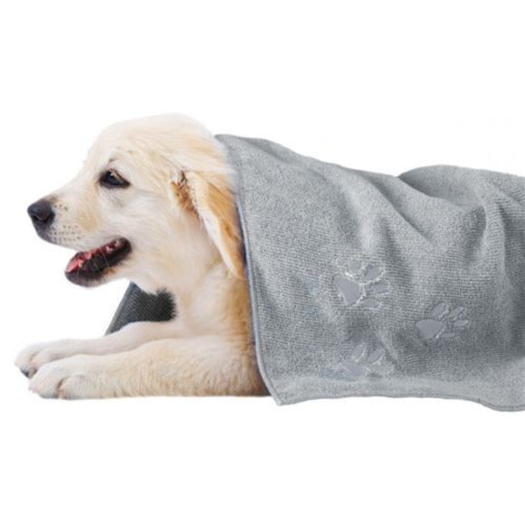 Flamingo Microfiber Towel 50x80cm – Ultra-Absorbent Gray Bathing Towel, Quick-Dry Design
