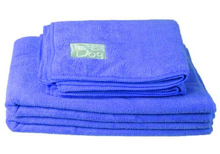 Chadog Microfibre Towels – Set of 2 Highly Absorbent Dark Blue Small Towels