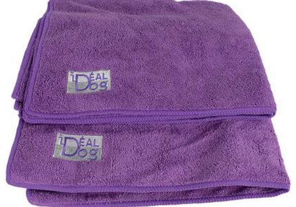 Chadog Microfibre Towels – Set of 2 Highly Absorbent Purple Medium Towels