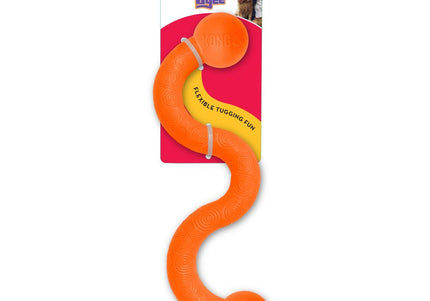 KONG Ogee Stick Large 38cm – Curved Floating Dog Toy, Durable Purple Design
