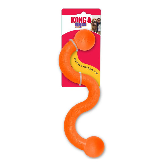 KONG Ogee Stick Large 38cm – Curved Floating Dog Toy, Durable Purple Design