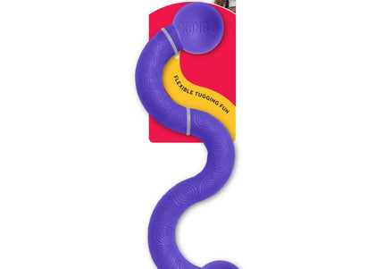 KONG Ogee Stick Large 38cm – Curved Floating Dog Toy, Durable Purple Design