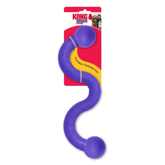 KONG Ogee Stick Large 38cm – Curved Floating Dog Toy, Durable Purple Design