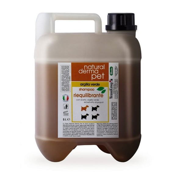 Rebalancing dog shampoo with green clay – 5L bottle