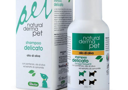 Natural Derma Pet Olive Oil Dog Shampoo – Gentle Frequent Wash with Chamomile Extract
