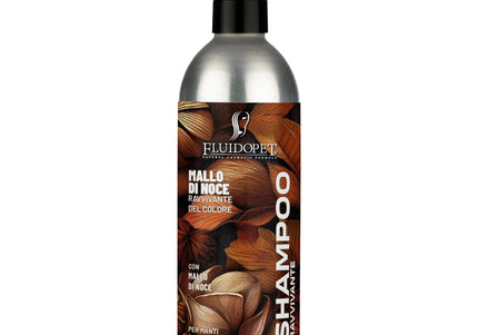 FluidoPet Mallo Di Noce Natural Shampoo – Color-Enhancing Concentrate for Black and Dark Coats, 500ml