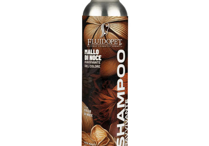 FluidoPet Mallo Di Noce Natural Shampoo – Color-Enhancing Concentrate for Black and Dark Coats, 150ml