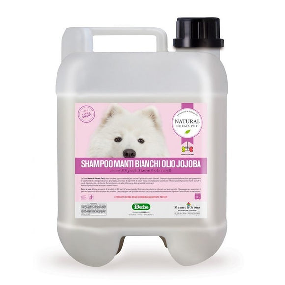 Whitening dog shampoo with jojoba oil and ginseng – 10L