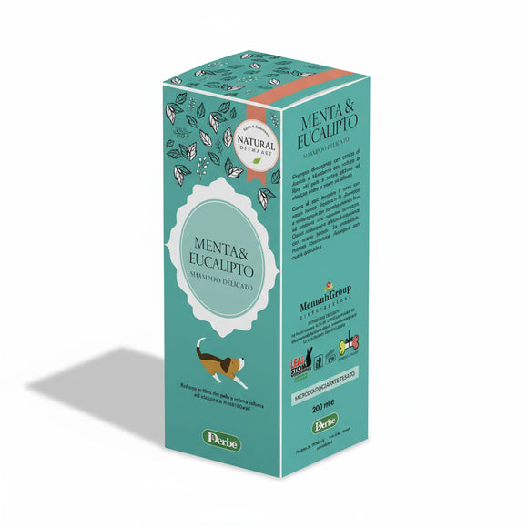 Natural Derma Pet Refreshing Purifying Dog Shampoo – Mint and Eucalyptus Formula, Gentle Cleansing
