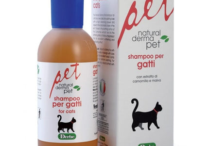 Natural Derma Pet Cat Shampoo – Soothing Hydrating Formula with Chamomile Extract