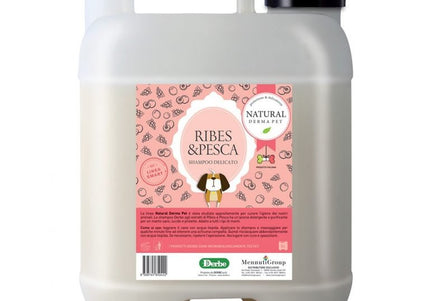 Dog shampoo with blackcurrant and peach – 5L bottle