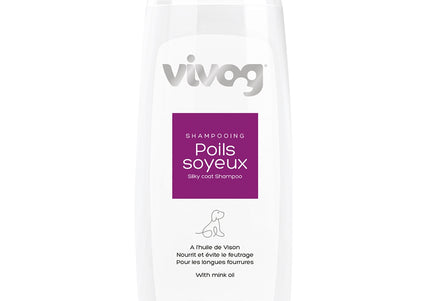 Vivog Poils Soyeux Long Hair Shampoo – Mink Oil and Vitamin F, 200ml, Nourishing Formula