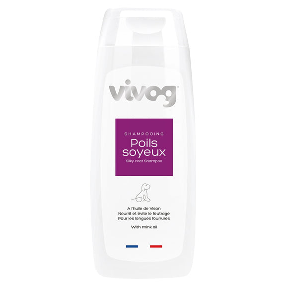 Vivog Poils Soyeux Long Hair Shampoo – Mink Oil and Vitamin F, 200ml, Nourishing Formula
