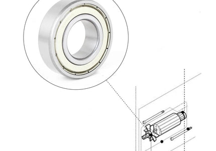 Heiniger Delta 3 Rotor Bearing – Precision Type 608 Replacement, Durable Construction