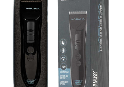 Show Tech Laguna Cordless Clipper – Handy Two-Speed Grooming Tool with Adjustable Blade