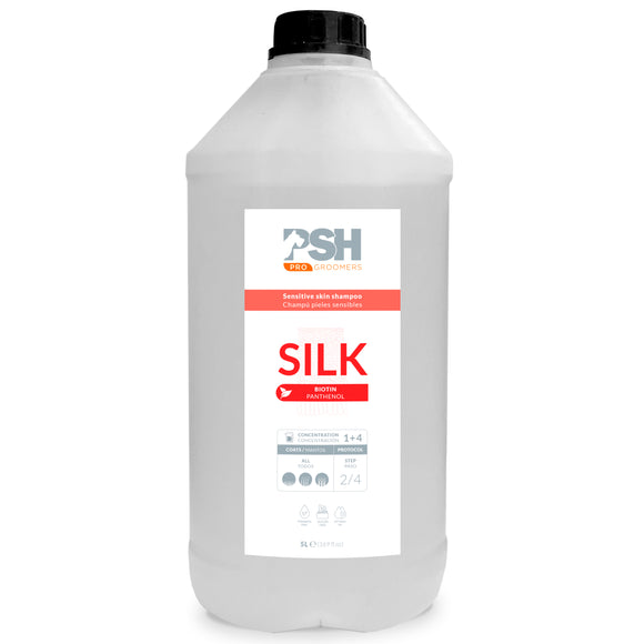 PSH Pro Silk Shampoo – Gentle Concentrate for Sensitive Skin, 5L, Nourishing Formula