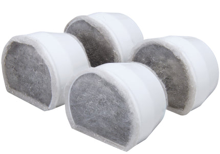 PetSafe Drinkwell Ceramic Charcoal Filters – Replacement Carbon Pack, 4 Pieces, Butterfly Fountain Compatible