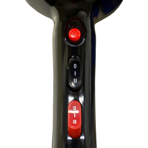 Show Tech Sirocco Hand Dryer 1200W – Compact Black Design, Fast-Drying Performance