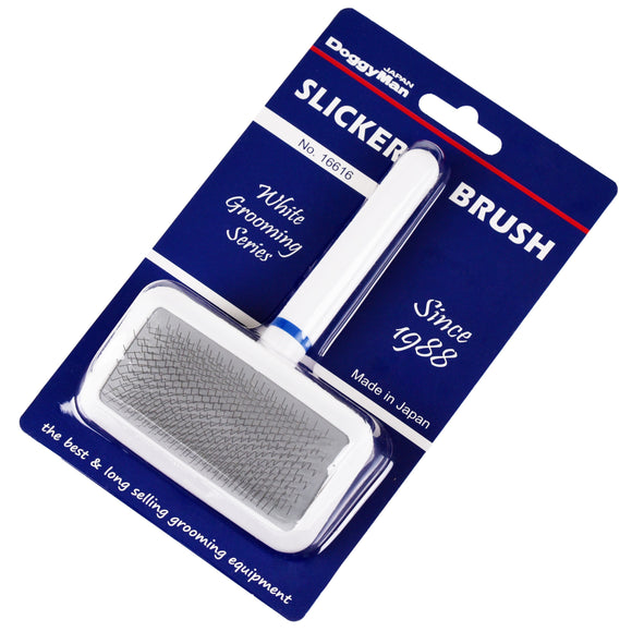 DoggyMan Small Slicker Brush – Compact Grooming Tool with Fine Bristles for Tangle Removal
