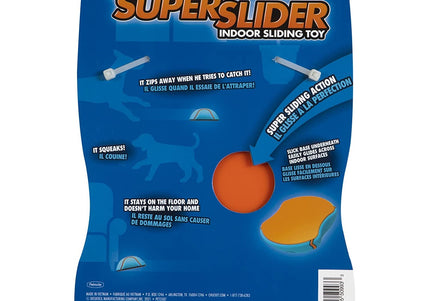 Chuckit! Indoor Super Slider Rubber Toy – Durable Squeaker Pusher for Active Play