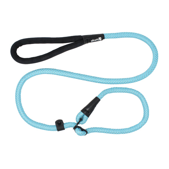 Alcott Adventure Slip Rope Leash 150cm Blue – Reflective, Durable Rope with Secure Slip Design