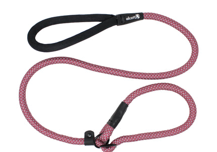 Alcott Adventure Slip Rope Leash 150cm Red – Reflective Durable Rope, Small/Medium Size