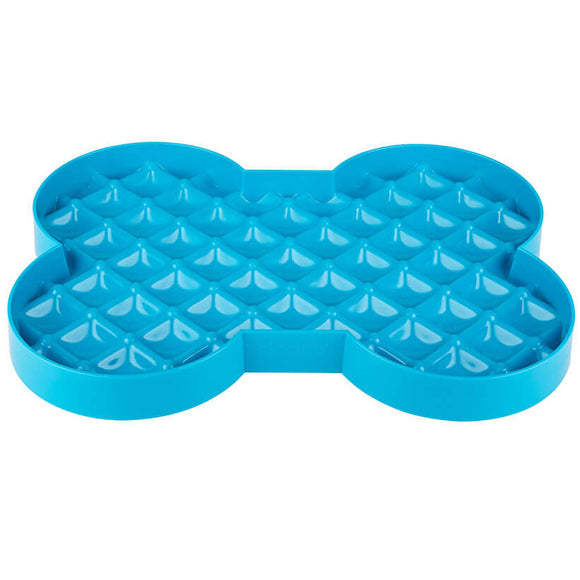 LickiMat Slodog Slow Eating Bowl – Black Non-Slip Licking Tray, Promotes Healthy Feeding
