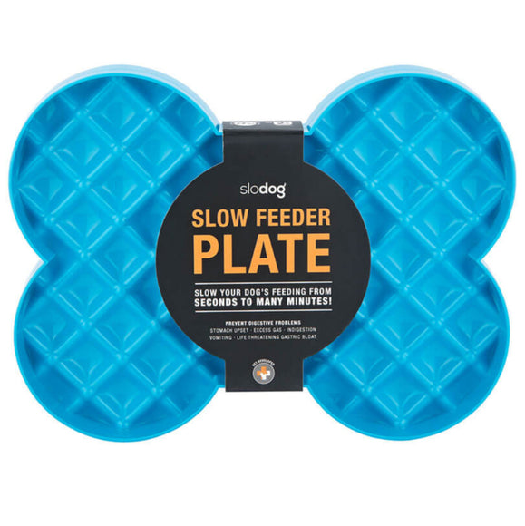 LickiMat Slodog Slow Eating Bowl – Black Non-Slip Licking Tray, Promotes Healthy Feeding