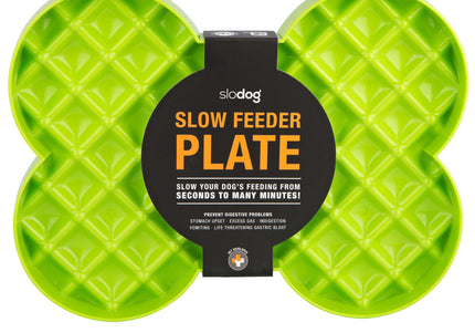 LickiMat Slodog Slow Eating Bowl – Black Non-Slip Licking Tray, Promotes Healthy Feeding