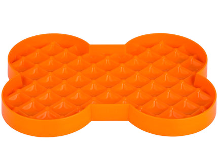 LickiMat Slodog Slow Eating Bowl – Black Non-Slip Licking Tray, Promotes Healthy Feeding