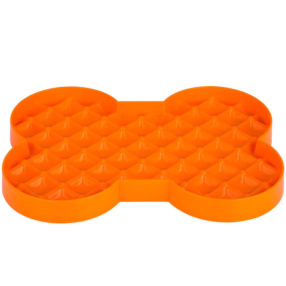 LickiMat Slodog Slow Eating Bowl – Black Non-Slip Licking Tray, Promotes Healthy Feeding