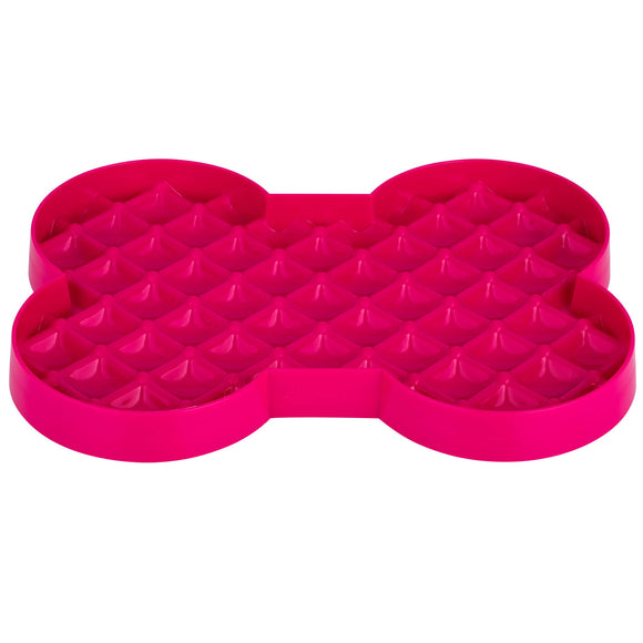 LickiMat Slodog Slow Eating Bowl – Black Non-Slip Licking Tray, Promotes Healthy Feeding