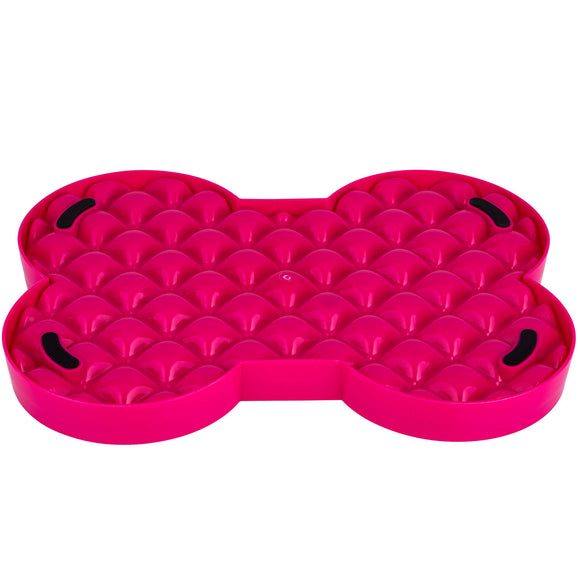 LickiMat Slodog Slow Eating Bowl – Black Non-Slip Licking Tray, Promotes Healthy Feeding