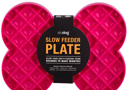 LickiMat Slodog Slow Eating Bowl – Black Non-Slip Licking Tray, Promotes Healthy Feeding