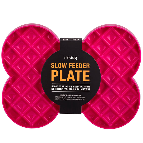 LickiMat Slodog Slow Eating Bowl – Black Non-Slip Licking Tray, Promotes Healthy Feeding