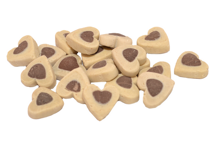 Recosnack Lamb and Rice Heart-Shaped Dog Training Treats - 500 g