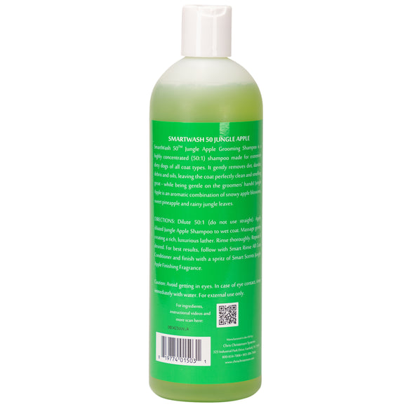 Chris Christensen Smart Wash Jungle Apple Shampoo – Deep Cleansing Concentrate with Apple and Pineapple Scent