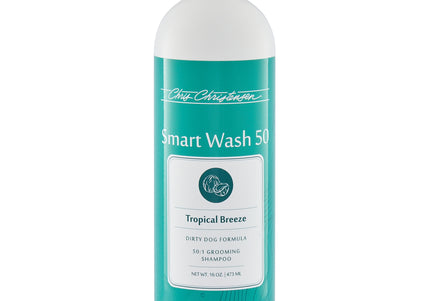 Chris Christensen Smart Wash Tropical Breeze Shampoo – Deep Cleansing Sea Breeze Scent, 1:50 Concentrate, 473ml