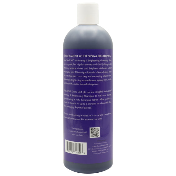 Chris Christensen Smart Wash 50 Whitening & Brightening Shampoo – Concentrated Color-Enhancing Formula, 473ml