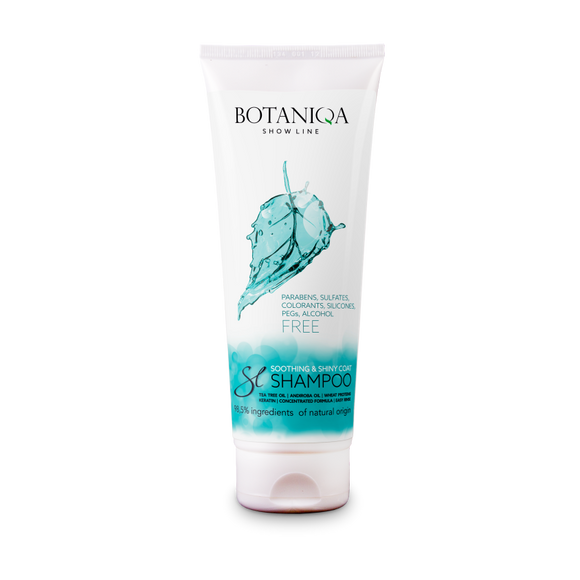 Botaniqa Show Line Soothing & Shiny Coat Shampoo – Gentle Formula for Sensitive, Trimmed Skin, 250ml
