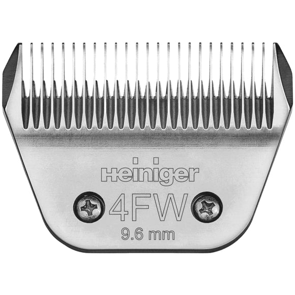 Heiniger Fine Wide Blade 4FW – Stainless Steel Snap-On Clipper Blade, 9.6mm Precision Cut