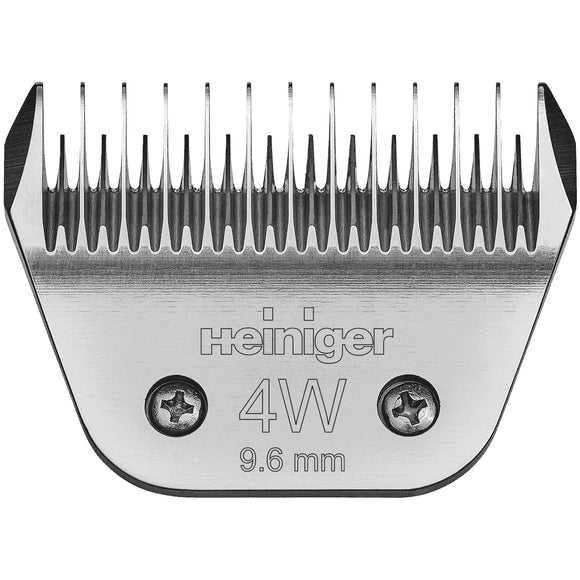 Heiniger Wide Blade 4W – Stainless Steel Snap-On Razor Blade, 9.6mm Cutting Width