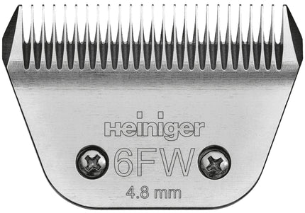 Heiniger Fine Wide Blade 6FW – Stainless Steel Snap-On Razor Blade, 4.8mm Precision Cut