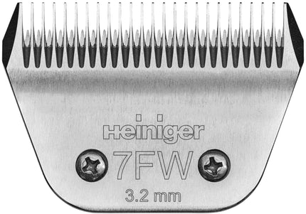 Heiniger Fine Wide Blade 7FW – Stainless Steel Snap-On Razor Blade, 3.2mm Precision Cut