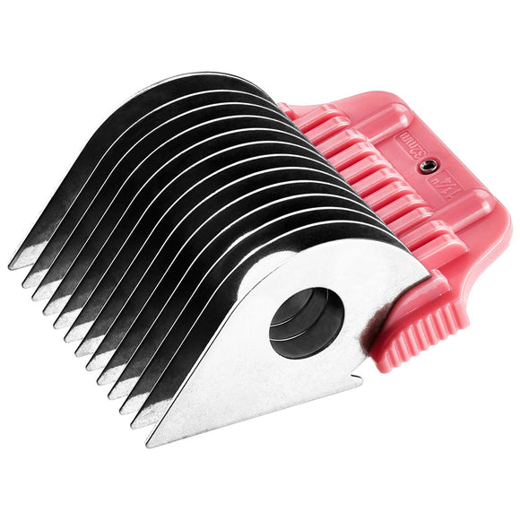 Heiniger W-Snap-on Set of Nine Wide Stainless Steel Clipper Combs