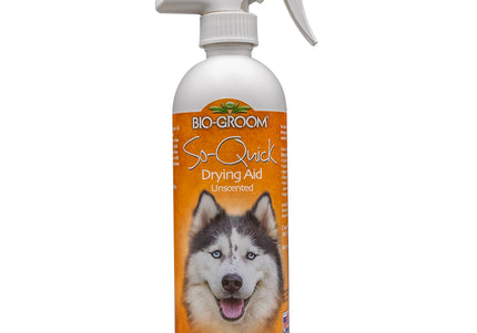 Bio-Groom So-Quick Drying Aid – Fast-Acting Coat Drying Spray, 473ml, Reduces Grooming Time