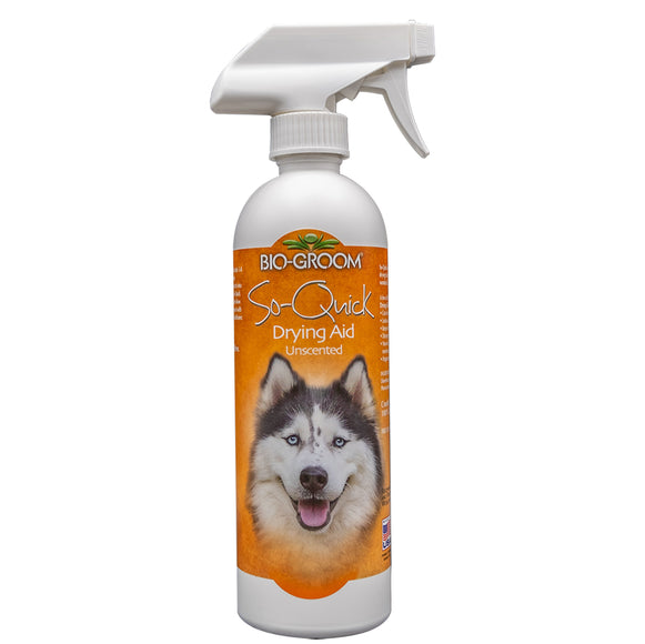 Bio-Groom So-Quick Drying Aid – Fast-Acting Coat Drying Spray, 473ml, Reduces Grooming Time